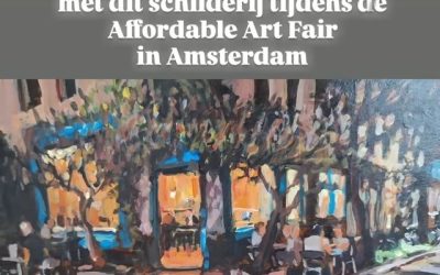 Jasper op Affordable Art Fair Amsterdam