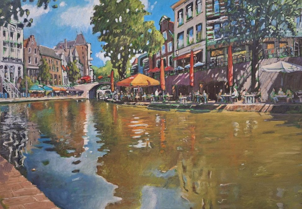 Terras aan de gracht